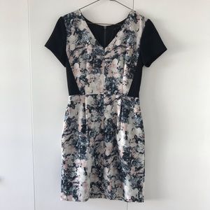 Club Monaco Black and Floral Dress 00